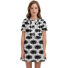 Hackers Town Void Mantis Hexagon Agender Rumpus Parable 2 Pride Flag Kids  Sweet Collar Dress