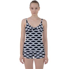 Hackers Town Void Mantis Hexagon Agender Rumpus Parable Pride Flag Tie Front Two Piece Tankini by WetdryvacsLair