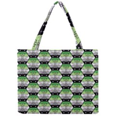 Hackers Town Void Mantis Hexagon Aromantic Pride Flag Mini Tote Bag by WetdryvacsLair