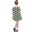 Hackers Town Void Mantis Hexagon Aromantic Pride Flag Kids  Simple Cotton Dress View2