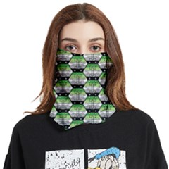 Hackers Town Void Mantis Hexagon Aromantic Pride Flag Face Covering Bandana (two Sides) by WetdryvacsLair