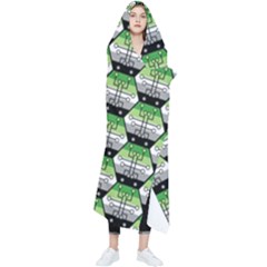 Hackers Town Void Mantis Hexagon Aromantic Pride Flag Wearable Blanket by WetdryvacsLair