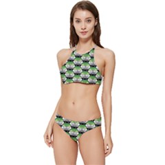 Hackers Town Void Mantis Hexagon Aromantic Pride Flag Banded Triangle Bikini Set by WetdryvacsLair