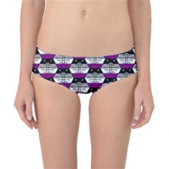 Hackers Town Void Mantis Hexagon Asexual Ace Pride Flag Classic Bikini Bottoms by WetdryvacsLair