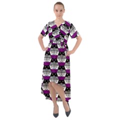 Hackers Town Void Mantis Hexagon Asexual Ace Pride Flag Front Wrap High Low Dress