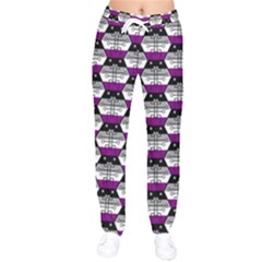 Hackers Town Void Mantis Hexagon Asexual Ace Pride Flag Women Velvet Drawstring Pants by WetdryvacsLair