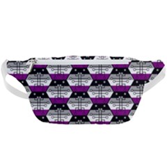 Hackers Town Void Mantis Hexagon Asexual Ace Pride Flag Waist Bag  by WetdryvacsLair