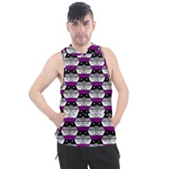 Hackers Town Void Mantis Hexagon Asexual Ace Pride Flag Men s Sleeveless Hoodie by WetdryvacsLair