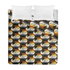 Hackers Town Void Mantis Hexagon Bear Pride Flag Duvet Cover Double Side (full/ Double Size) by WetdryvacsLair