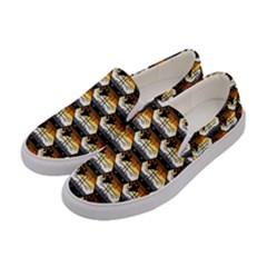 Hackers Town Void Mantis Hexagon Bear Pride Flag Women s Canvas Slip Ons by WetdryvacsLair