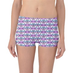 Hackers Town Void Mantis Hexagon Bigender Pride Flag Boyleg Bikini Bottoms by WetdryvacsLair