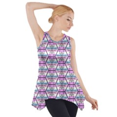 Hackers Town Void Mantis Hexagon Bigender Pride Flag Side Drop Tank Tunic by WetdryvacsLair