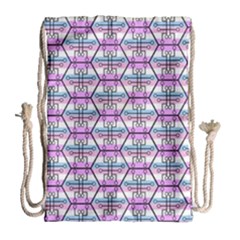 Hackers Town Void Mantis Hexagon Bigender Pride Flag Drawstring Bag (large) by WetdryvacsLair