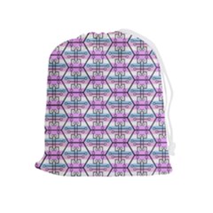 Hackers Town Void Mantis Hexagon Bigender Pride Flag Drawstring Pouch (xl) by WetdryvacsLair