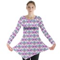 Hackers Town Void Mantis Hexagon Bigender Pride Flag Long Sleeve Tunic  View1