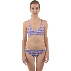 Hackers Town Void Mantis Hexagon Bigender Pride Flag Wrap Around Bikini Set by WetdryvacsLair