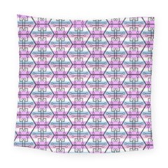 Hackers Town Void Mantis Hexagon Bigender Pride Flag Square Tapestry (large)