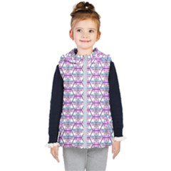 Hackers Town Void Mantis Hexagon Bigender Pride Flag Kids  Hooded Puffer Vest by WetdryvacsLair