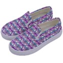 Hackers Town Void Mantis Hexagon Bigender Pride Flag Kids  Canvas Slip Ons View2