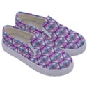 Hackers Town Void Mantis Hexagon Bigender Pride Flag Kids  Canvas Slip Ons View3