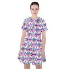 Hackers Town Void Mantis Hexagon Bigender Pride Flag Sailor Dress by WetdryvacsLair