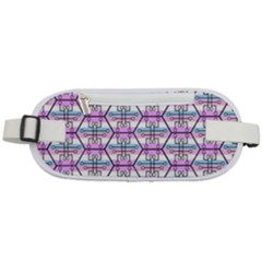 Hackers Town Void Mantis Hexagon Bigender Pride Flag Rounded Waist Pouch by WetdryvacsLair