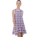 Hackers Town Void Mantis Hexagon Bigender Pride Flag Frill Swing Dress View1