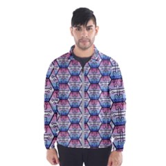 Hackers Town Void Mantis Hexagon Bigender Seven 7 Stripe Pride Flag Men s Windbreaker