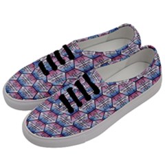 Hackers Town Void Mantis Hexagon Bigender Seven 7 Stripe Pride Flag Men s Classic Low Top Sneakers by WetdryvacsLair