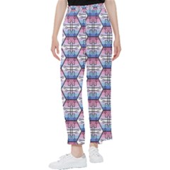 Hackers Town Void Mantis Hexagon Bigender Seven 7 Stripe Pride Flag Women s Pants  by WetdryvacsLair