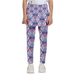 Hackers Town Void Mantis Hexagon Bigender Seven 7 Stripe Pride Flag Kids  Skirted Pants