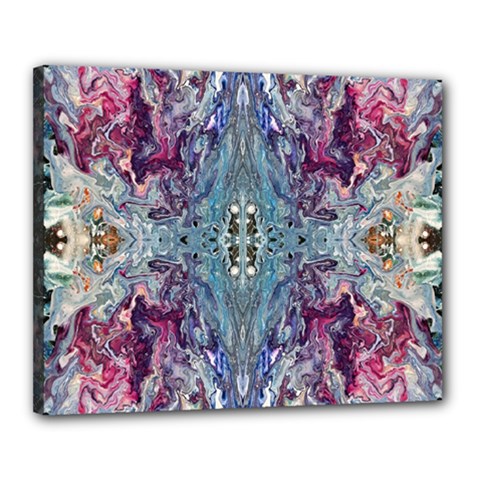 Abstract Arabesque Canvas 20  X 16  (stretched) by kaleidomarblingart