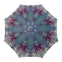 Abstract Arabesque Golf Umbrellas by kaleidomarblingart