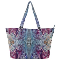 Abstract Arabesque Full Print Shoulder Bag by kaleidomarblingart