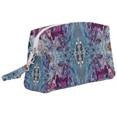 Abstract Arabesque Wristlet Pouch Bag (large) by kaleidomarblingart