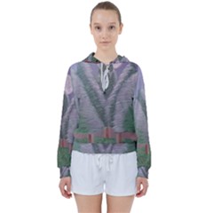 Purple Haze  Women s Tie Up Sweat by Hayleyboop