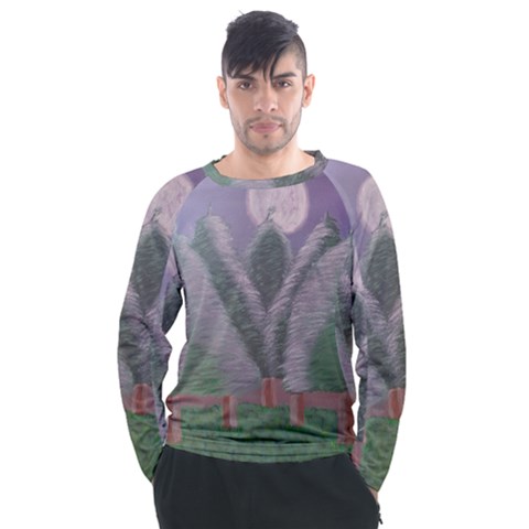 Purple Haze  Men s Long Sleeve Raglan Tee by Hayleyboop