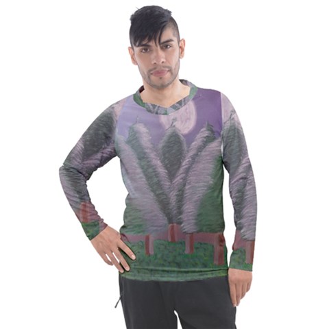 Purple Haze  Men s Pique Long Sleeve Tee by Hayleyboop