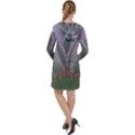 Purple haze  Long Sleeve Hoodie Dress View2