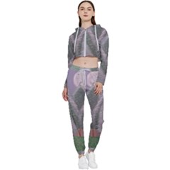 Purple Haze  Cropped Zip Up Lounge Set by Hayleyboop