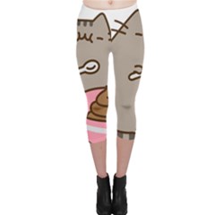 Cat Kitten Capri Leggings  by Jancukart