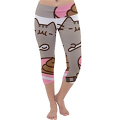 Cat Kitten Capri Yoga Leggings