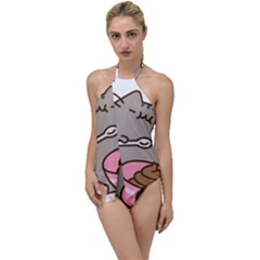 Cat Kitten Go With The Flow One Piece Swimsuit