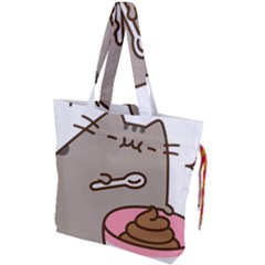 Cat Kitten Drawstring Tote Bag