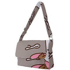 Cat Kitten Full Print Messenger Bag (s)