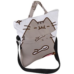 Cat Kitten Fold Over Handle Tote Bag