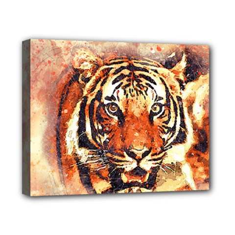 Tiger-portrait-art-abstract Canvas 10  X 8  (stretched)