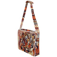 Tiger-portrait-art-abstract Cross Body Office Bag