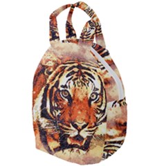 Tiger-portrait-art-abstract Travel Backpacks