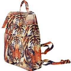 Tiger-portrait-art-abstract Buckle Everyday Backpack